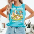Silly-Goose Book Club Goose And Book Lovers Comfort Colors Tank Top Light Green Silly-Goose Book Club Goose And Book Lovers Comfort Colors Tank Top Light Green