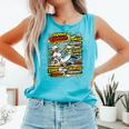 Softball Slider Pop Comic Book Art Best Traits Fast Elite Comfort Colors Tank Top Light Green