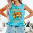 Spicy Books And Iced Coffee Book Lover Smut Reader Comfort Colors Tank Top Light Green Spicy Books And Iced Coffee Book Lover Smut Reader Comfort Colors Tank Top Light Green