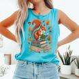 Squirrel Reading Book Lovers Fall Leaves Library Books Comfort Colors Tank Top Light Green Squirrel Reading Book Lovers Fall Leaves Library Books Comfort Colors Tank Top Light Green