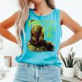 Star Wars The Book Of Boba Fett Neon Boba Fett Lives Poster Comfort Colors Tank Top Light Green Star Wars The Book Of Boba Fett Neon Boba Fett Lives Poster Comfort Colors Tank Top Light Green