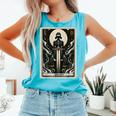 Tarot Cards Guide Book Esoteric Mysticism Clothing Tarot Card Justice Comfort Colors Tank Top Light Green