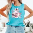 Teacher Valentine's Day All Booked For Valentines Reading Comfort Colors Tank Top Light Green Teacher Valentine's Day All Booked For Valentines Reading Comfort Colors Tank Top Light Green