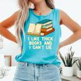 Like Thick Books Cant Lie Happiness Reading Positive Comfort Colors Tank Top Light Green