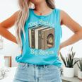 Tiny Portals Big Stories Book Nook Fantasy Gateway Comfort Colors Tank Top Light Green