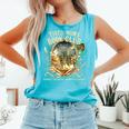 Tired Moms Book Club Cozy Night Coffee Reading Cat Comfort Colors Tank Top Light Green