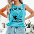 Today I'm A Serious Goose Animal Reading Book Lovers Comfort Colors Tank Top Light Green Today I'm A Serious Goose Animal Reading Book Lovers Comfort Colors Tank Top Light Green