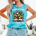 History Book Education Freedom Teacher Women Men Kids Comfort Colors Tank Top Light Green