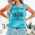 I Tried To Form A Gang But It Turned Into A Book-Club Reader Premium Tri-Blend Comfort Colors Tank Top Light Green