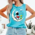 UFO Alien Astronaut Reading Book In Space Comfort Colors Tank Top Light Green UFO Alien Astronaut Reading Book In Space Comfort Colors Tank Top Light Green
