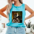 Unsociable And Taciturn Jane Austin Quote Book Classic Lit Comfort Colors Tank Top Light Green