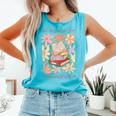Valentine All Booked For Valentines Book Lovers Teacher Kids Comfort Colors Tank Top Light Green