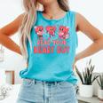 Valentine Day Book Read Your Heart Out Lovers Teacher Kids Comfort Colors Tank Top Light Green