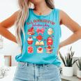 Valentines Reading Book Lover All Booked For Valentine's Day Comfort Colors Tank Top Light Green