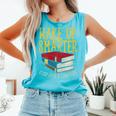 Wake Up Smarter Librarian Book Stack Premium Tri-Blend Comfort Colors Tank Top Light Green