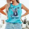 We'Re All Mad Here Cheshire Cat Alice Wonderland Book Kids Comfort Colors Tank Top Light Green