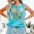 Wild About Reading Book Animal Children's Book Lover Teacher Comfort Colors Tank Top Light Green Wild About Reading Book Animal Children's Book Lover Teacher Comfort Colors Tank Top Light Green