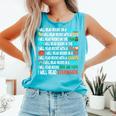 I Will Read Books On A Boat & Everywhere Reading Book Comfort Colors Tank Top Light Green
