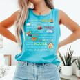 I Will Read Books On a Boat & Everywhere Reading Comfort Colors Tank Top Light Green