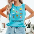 I Will Read Books On A Boat And Everywhere Reading Teachers Comfort Colors Tank Top Light Green