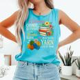 A Woman Cannot Survive On Books Alone She Also Needs Yarn Comfort Colors Tank Top Light Green