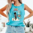 Women's Education Is Freedom Teacher Books Black History Month Comfort Colors Tank Top Light Green