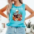 Women's Psychological Thriller Book Reader Lover Comfort Colors Tank Top Light Green