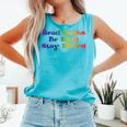 Women's Read Books Be Kind Stay Weird Book Lover Rainbow Comfort Colors Tank Top Light Green Women's Read Books Be Kind Stay Weird Book Lover Rainbow Comfort Colors Tank Top Light Green