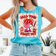 Women's Read Your Heart Out Groovy Bookish Valentine Day Women Girls Comfort Colors Tank Top Light Green Women's Read Your Heart Out Groovy Bookish Valentine Day Women Girls Comfort Colors Tank Top Light Green