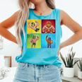 Wrestling Comic Book Wrestler Mexican Lucha Libre Mask Comfort Colors Tank Top Light Green