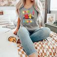 Back To School Checkered Book Pencil Groovy Teacher Student Comfort Colors Tank Top Butter