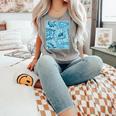 Blue Comic Book Blue Graphic Comfort Colors Tank Top Butter