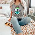Book Lover Frankenstein's Monster With Reading Glasses Comfort Colors Tank Top Butter