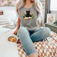 Cat Shirts For Women Book Lover Shirt Cute Cat And Book Premium Tri-Blend Comfort Colors Tank Top Butter