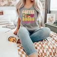 Crochet Coffee Reading Books Crocheter Crocheting Comfort Colors Tank Top Butter