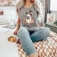 Cute Ghost Reading Book Librarian Book Lover Comfort Colors Tank Top Butter