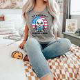 A Good Day To Read a Book Reading Eagle With American Flag Comfort Colors Tank Top Butter