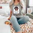 Just a Girl Who Loves Books Messy Bun Black Women Reading Comfort Colors Tank Top Butter