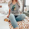 Lizard Reading Book Librarian Bookworm Reader Read Comfort Colors Tank Top Butter