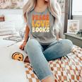 Peace Love Books Men Women Comfort Colors Tank Top Butter