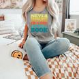 Retro Never Underestimate The Power Of a Boy With a Book Comfort Colors Tank Top Butter