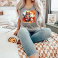 Squirrel Reading Comic Book On Autumn Branch Glasses Leaves Comfort Colors Tank Top Butter