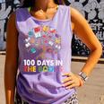 100 Days In The Books Reading Teachers Librarians School Comfort Colors Tank Top Lagoon