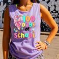 100th Day Of School Teacher Books 100 Days Of School Women Comfort Colors Tank Top Lagoon