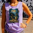 4 Books Are Portable Magic Bookish Reading Nerd Quote Comfort Colors Tank Top Lagoon