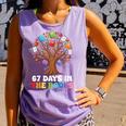 67 Days In The Books Reading Teacher 67th Day Of School Kids Comfort Colors Tank Top Lagoon