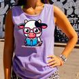 Adorable Book Lover Cow With Reading Glasses Cute Comfort Colors Tank Top Lagoon Adorable Book Lover Cow With Reading Glasses Cute Comfort Colors Tank Top Lagoon