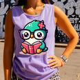 Adorable Book Lover Humming Bird With Reading Glasses Cute Comfort Colors Tank Top Lagoon Adorable Book Lover Humming Bird With Reading Glasses Cute Comfort Colors Tank Top Lagoon