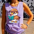 Adorable Book Lover Mallard Duck With Reading Glasses Cute Comfort Colors Tank Top Lagoon Adorable Book Lover Mallard Duck With Reading Glasses Cute Comfort Colors Tank Top Lagoon