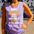 Always Writing A Story In My Head Book Writer Author Comfort Colors Tank Top Lagoon